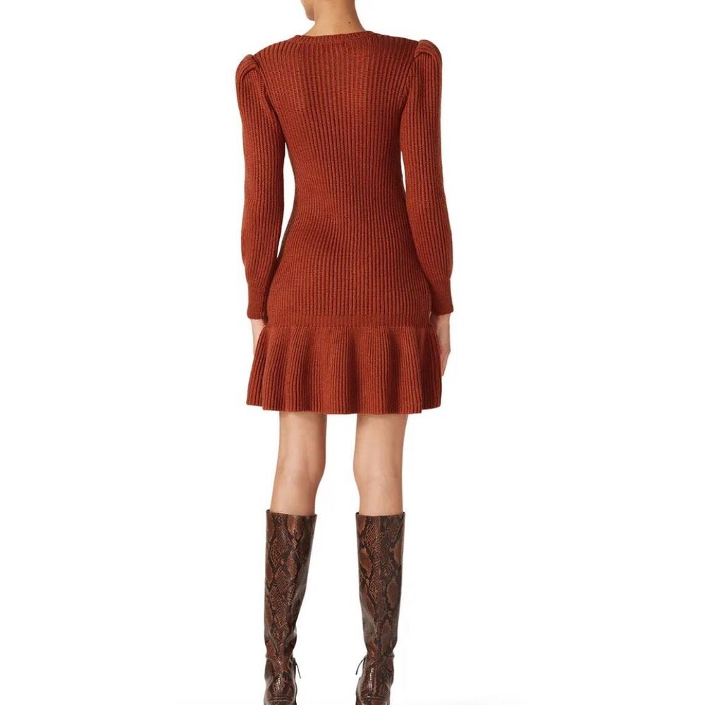 Love, Whit by Whitney Port Rust Sweater Dress‎ Size 0 - Picture 4 of 8